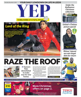 Cover of Yorkshire Evening Post