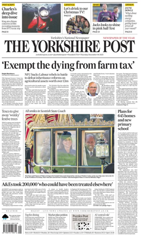 Cover of Yorkshire Post