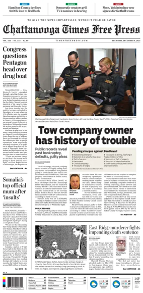 Cover of Chattanooga Times Free Press