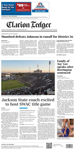 Cover of Clarion Ledger