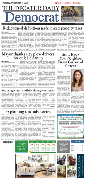 Cover of The Decatur Daily Democrat