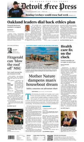 Cover of Detroit Free Press