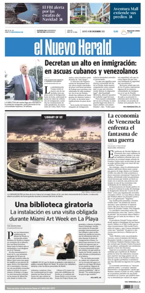 Cover of El Nuevo Herald