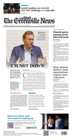 Cover of The Greenville News