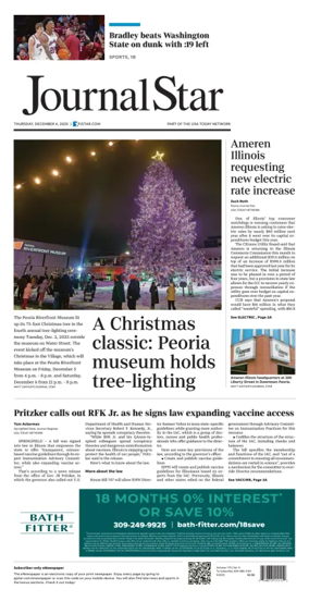 Cover of Journal Star (Peoria)