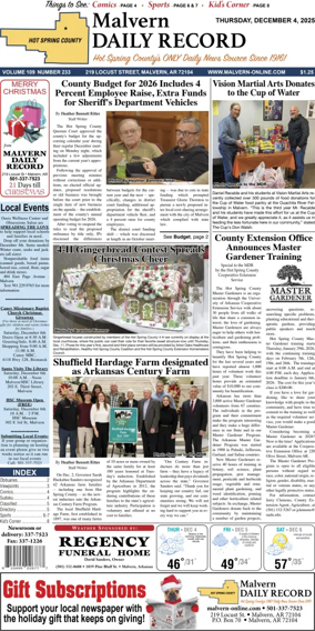 Cover of Malvern Daily Record