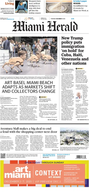 Cover of Miami Herald