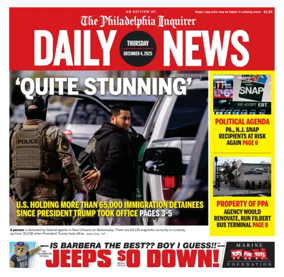 Cover of Philadelphia Daily News
