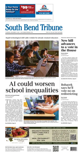 Cover of South Bend Tribune