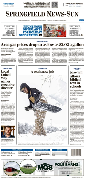 Cover of Springfield News-Sun