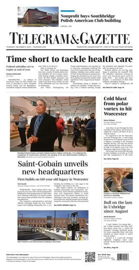 Cover of Telegram & Gazette