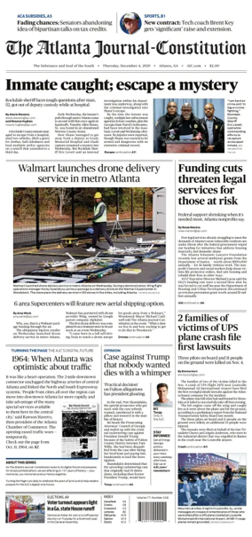 Cover of The Atlanta Journal-Constitution