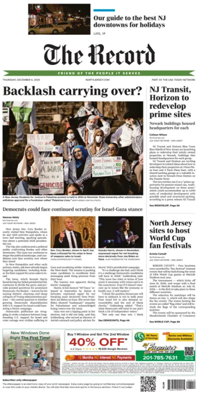 Cover of The Bergen Record