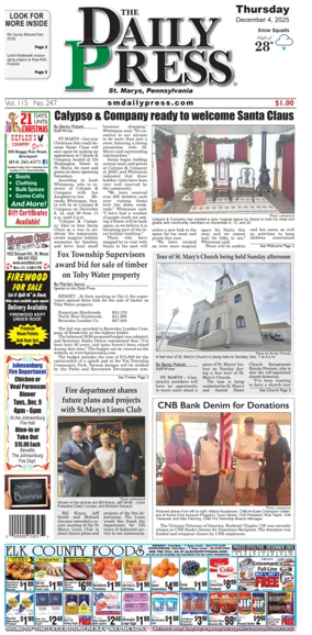 Cover of The Daily Press