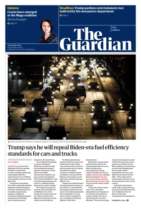 Cover of The Guardian (USA)