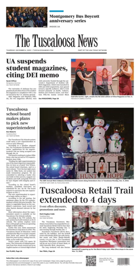 Cover of The Tuscaloosa News