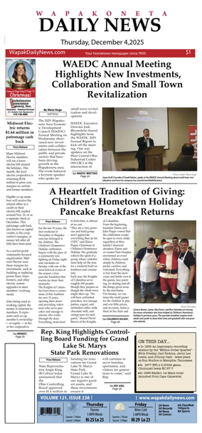 Cover of Wapakoneta Daily News