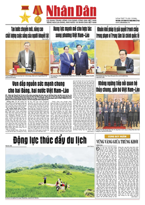 Cover of Nhan Dan newspaper