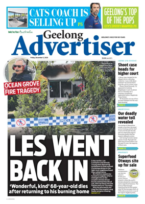Cover of Geelong Advertiser
