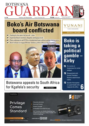 Cover of Botswana Guardian