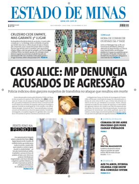 Cover of Estado de Minas (Brazil)