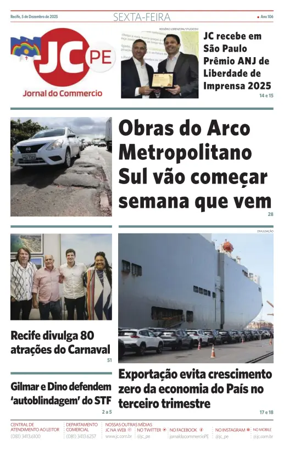 Cover of Jornal do Commercio