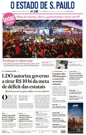 Cover of O Estado de S. Paulo