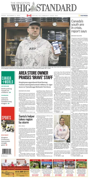 Cover of Kingston Whig-Standard