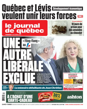 Cover of Le Journal de Quebec