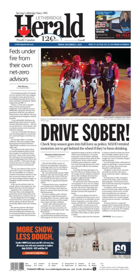 Cover of Lethbridge Herald