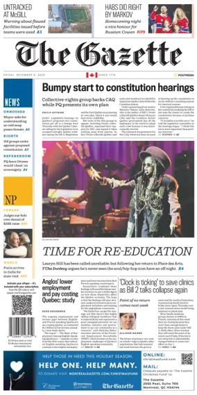 Cover of Montreal Gazette