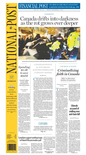 Cover of National Post - (National Edition)