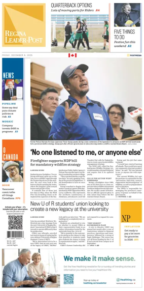 Cover of Regina Leader-Post