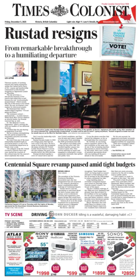 Cover of Times Colonist