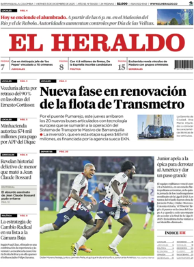 Cover of El Heraldo (Colombia)