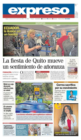 Cover of Diario Expreso
