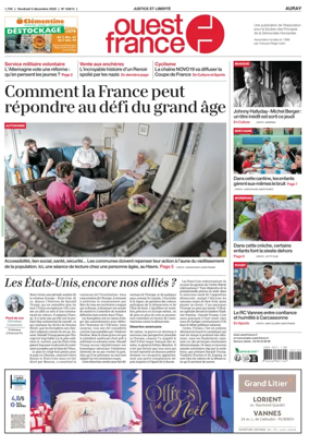 Cover of Ouest France (Auray)