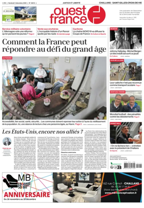 Cover of Ouest France (Challans / Saint-Gilles-Croix-de-Vie)