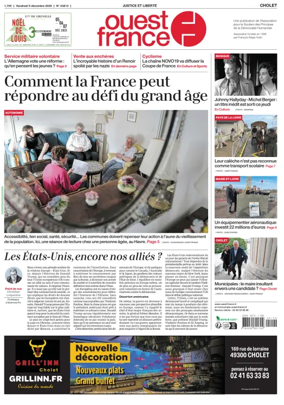 Cover of Ouest France (Cholet)