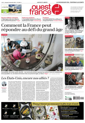 Cover of Ouest France (La Roche-sur-Yon)