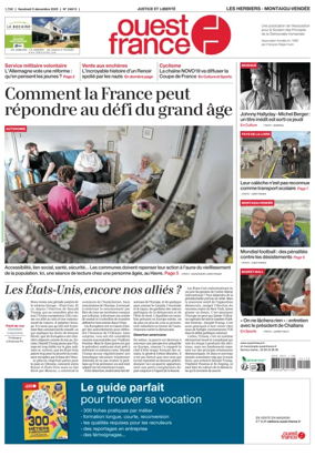 Cover of Ouest France (Les Herbiers / Montaigu)
