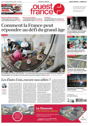 Cover of Ouest France (Saint-Brieuc)