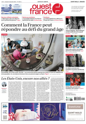 Cover of Ouest France (Saint-Malo)