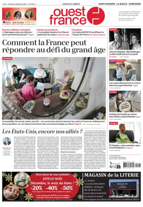 Cover of Ouest France (Saint-Nazaire)