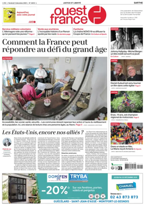 Cover of Ouest France (Sarthe)