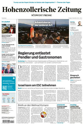 Cover of Hohenzollerische Zeitung