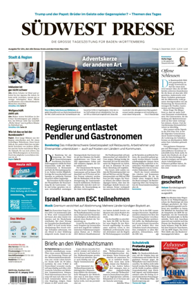 Cover of Südwest Presse (Ulm)