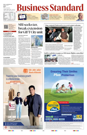 Cover of Business Standard