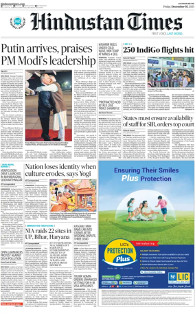 Cover of Hindustan Times (East UP)