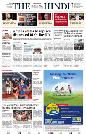 Cover of The Hindu (Chennai)
